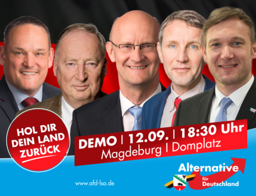 DEMO | 12.09. | 18:30 Uhr | Domplatz | Magdeburg