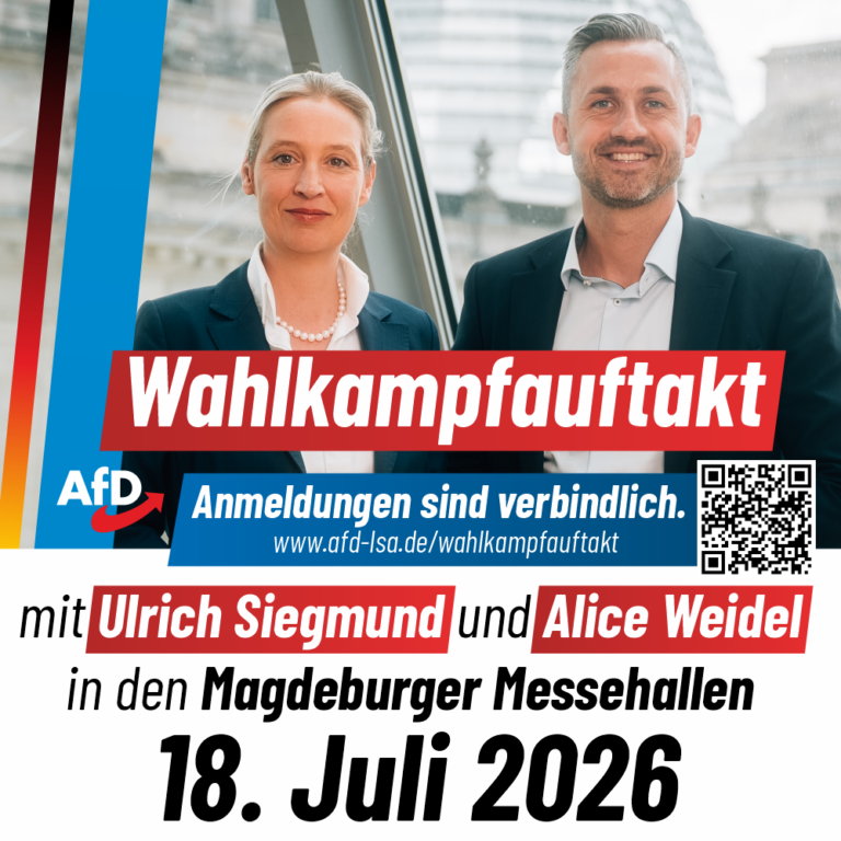 Wahlkampfauftakt in Magdeburg