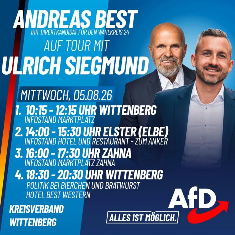 Infostand in Wittenberg